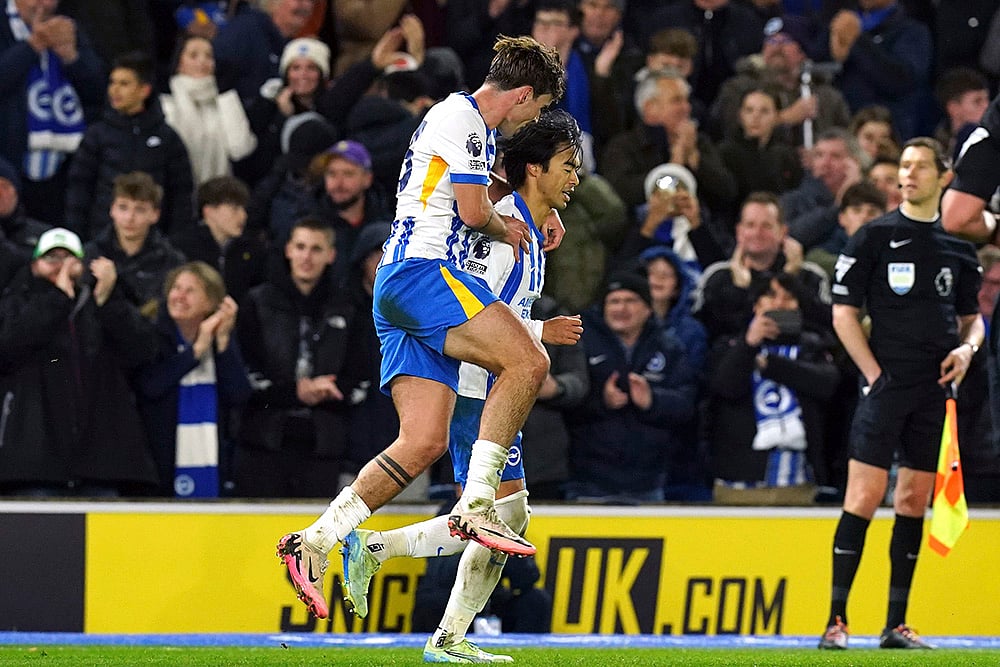 English Premier League soccer Brighton and Hove Vs Southampton football gallery_Kaoru Mitoma