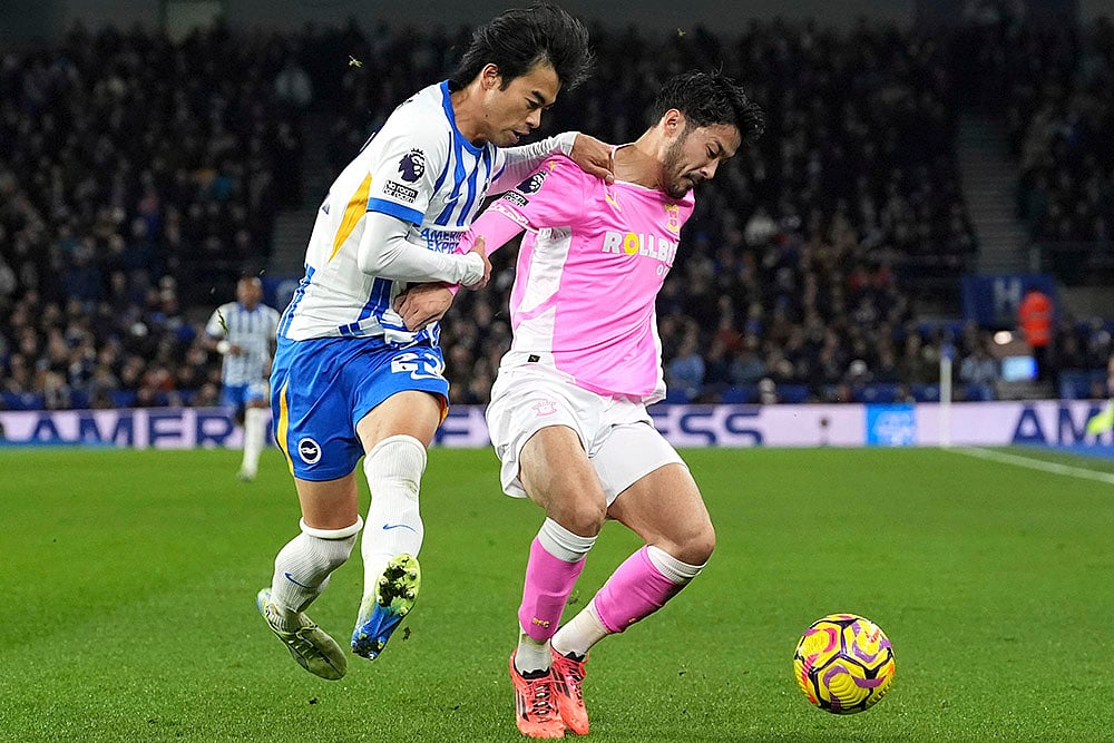 English Premier League soccer Brighton and Hove Vs Southampton football gallery_Kaoru Mitoma