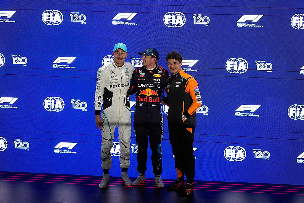Photo: AP/ Darko Bandic, pool : Qatar F1 GP