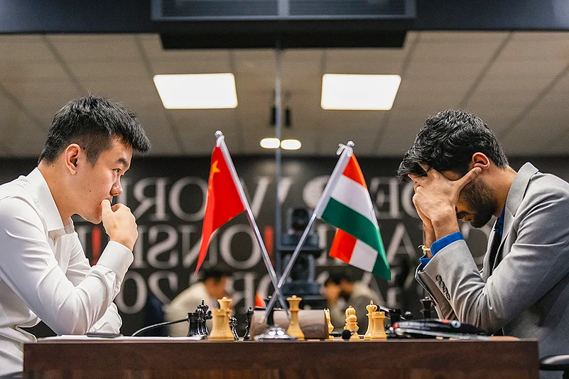 FIDE World Chess Championship 2024 Ding Liren vs D Gukesh photo gallery: 3