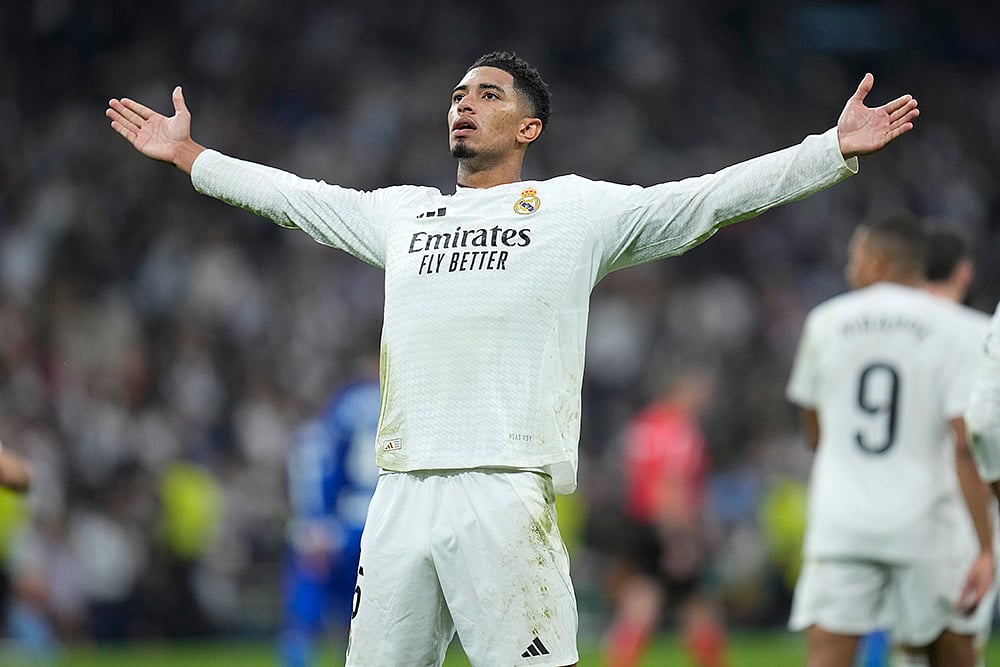 Spain La liga Soccer Real Madrid vs Getafe football photo gallery:  Jude Bellingham