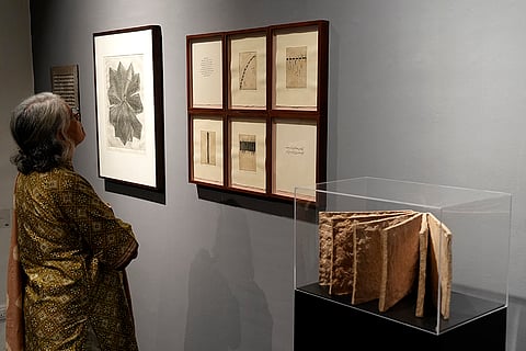Road lines and other artworks by Zarina