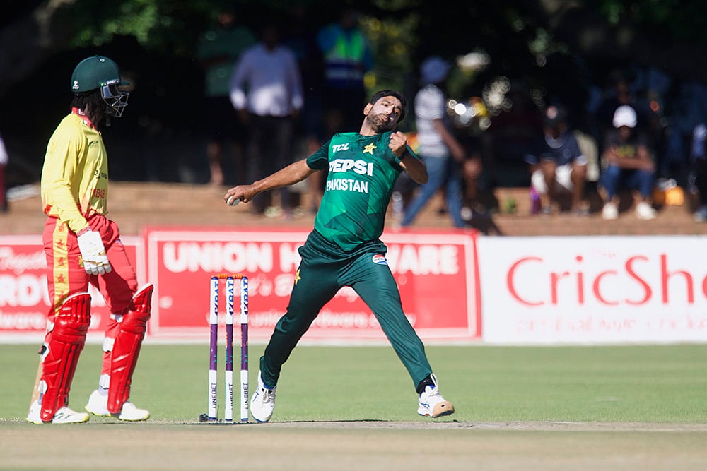 Zimbabwe vs Pakistan T20I Cricket match at Queens Sports Club in Bulawayo photo: Haris Rauf