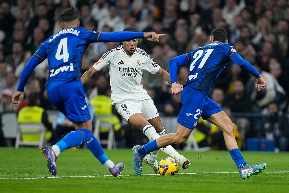 Spain La liga Soccer Real Madrid vs Getafe football photo gallery: Kylian Mbappe