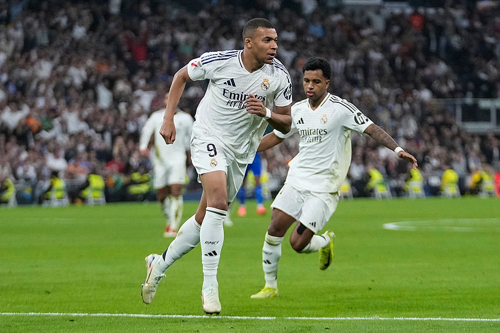 Spain La liga Soccer Real Madrid vs Getafe football photo gallery:  Kylian Mbappe
