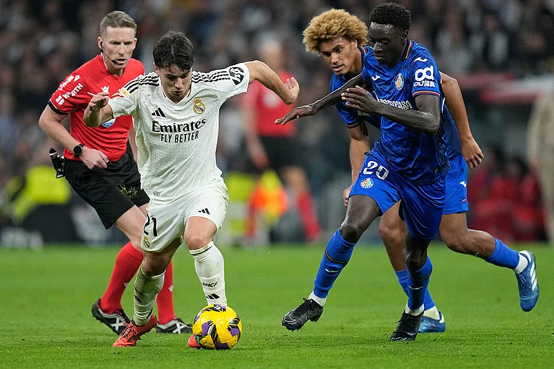 Spain La liga Soccer Real Madrid vs Getafe football photo gallery: Brahim Diaz