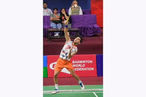 Syed Modi International 2024 Badminton: Lakshya Sen in action against Sholeh Aidil during first round