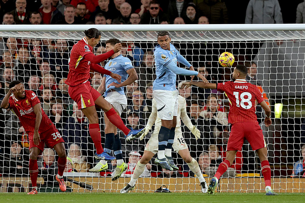 English Premier League soccer Liverpool vs  Manchester City football photo: Virgil van Dijk
