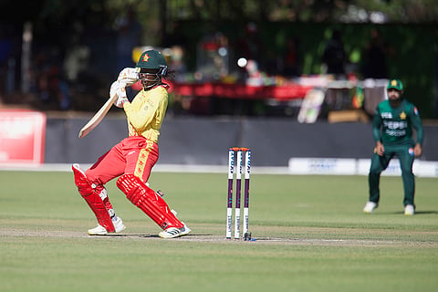 ZIM vs PAK 1st T20 Cricket: Zimbabwe's Tadiwanashe Marumani bats