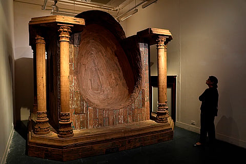 A sculpture by Sudarshan Shetty