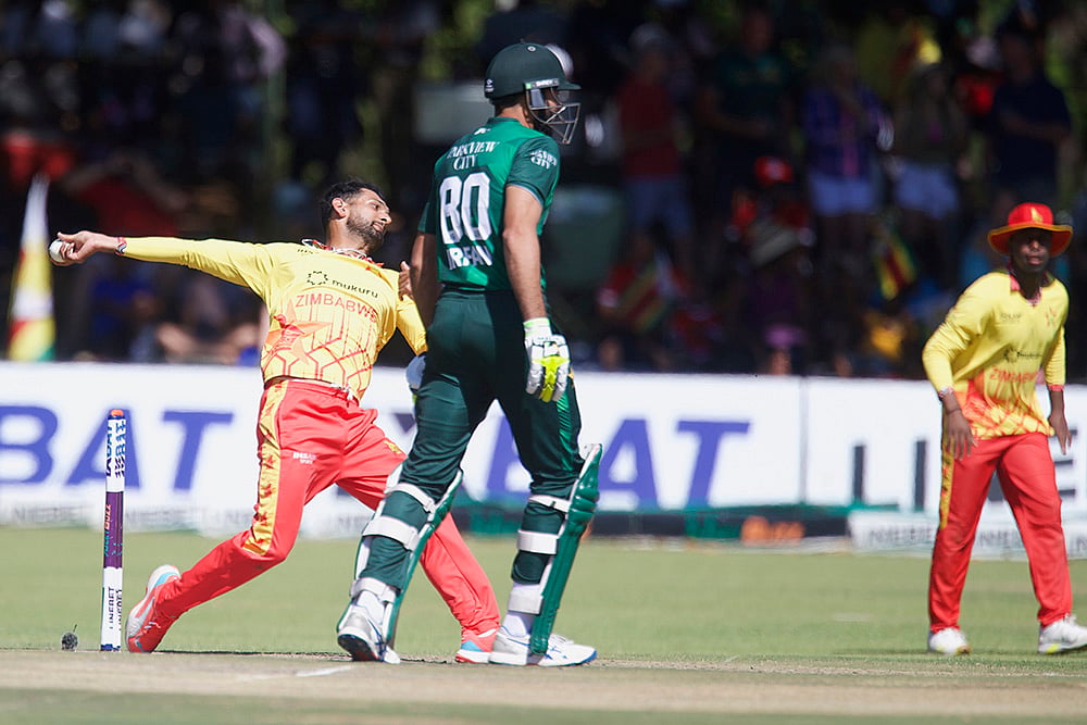 Zimbabwe vs Pakistan T20I Cricket match at Queens Sports Club in Bulawayo photo: Sikandar Raza