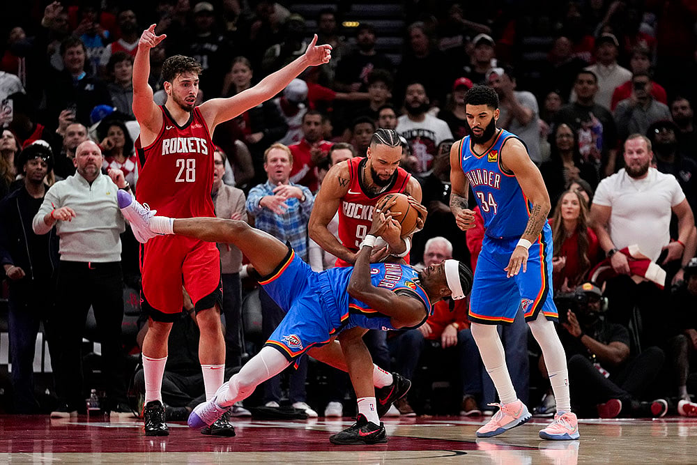 NBA Houston Rockets vs Oklahoma City Thunder Basketball photo gallery: 