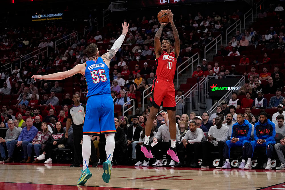 NBA Houston Rockets vs Oklahoma City Thunder Basketball photo gallery: Jabari Smith Jr.
