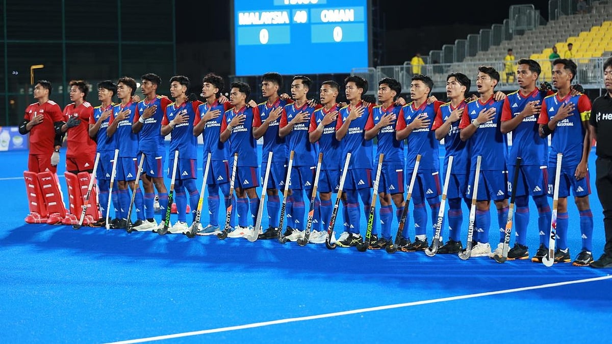 X/Asian Hockey Federation : The Malaysian junior men's hockey team.
