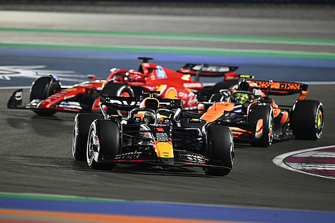 F1 Grand Prix of Qatar: Max Verstappen leads Lando Norris 