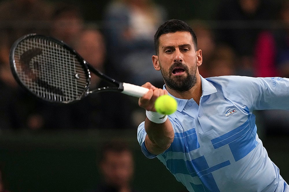 Tennis exhibition match Juan Martin Del Porto vs Novak Djokovic photo gallery: 8