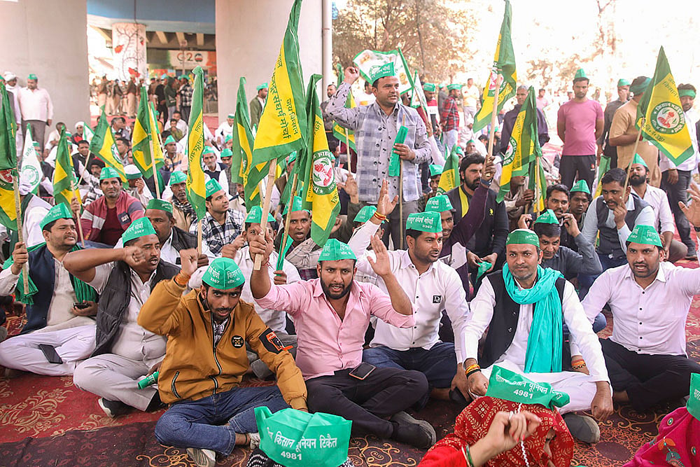 Farmers protest