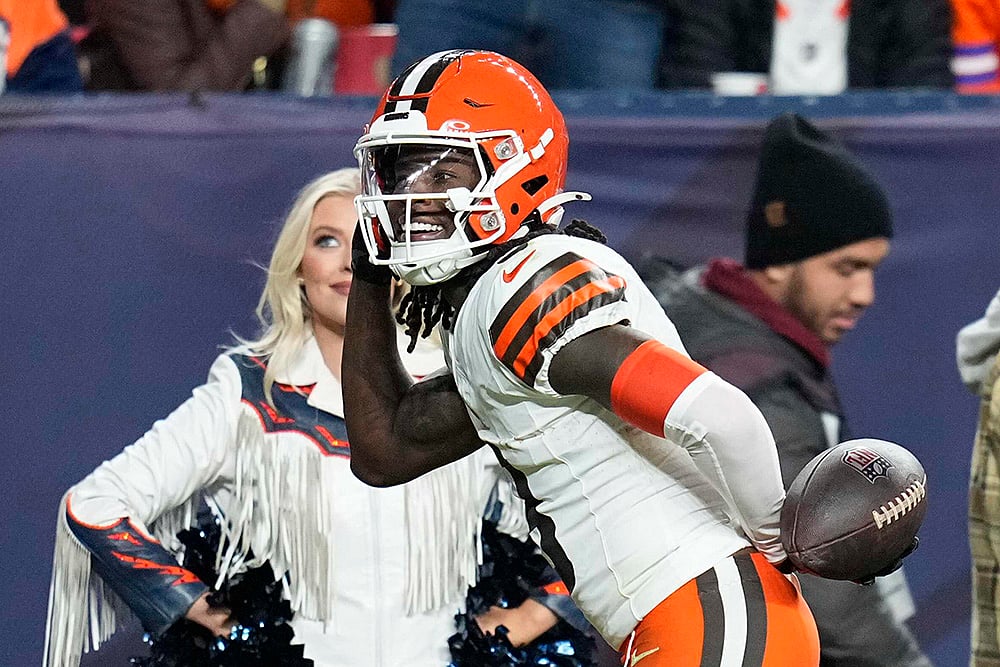 National Football League NFL Denver Broncos vs Cleveland Browns match gallery:  Jerry Jeudy 
