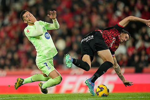 Spanish La Liga Soccer Match: Mallorca vs Barcelona