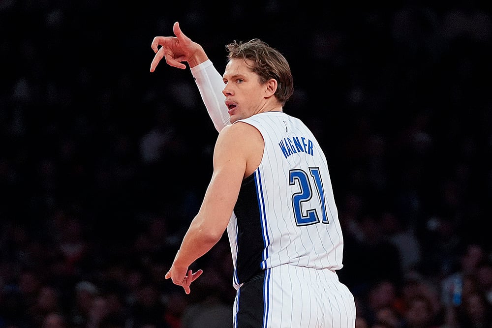 NBA Cup 2024 New York Knicks vs Orlando Magic basketball match gallery: Moritz Wagner 