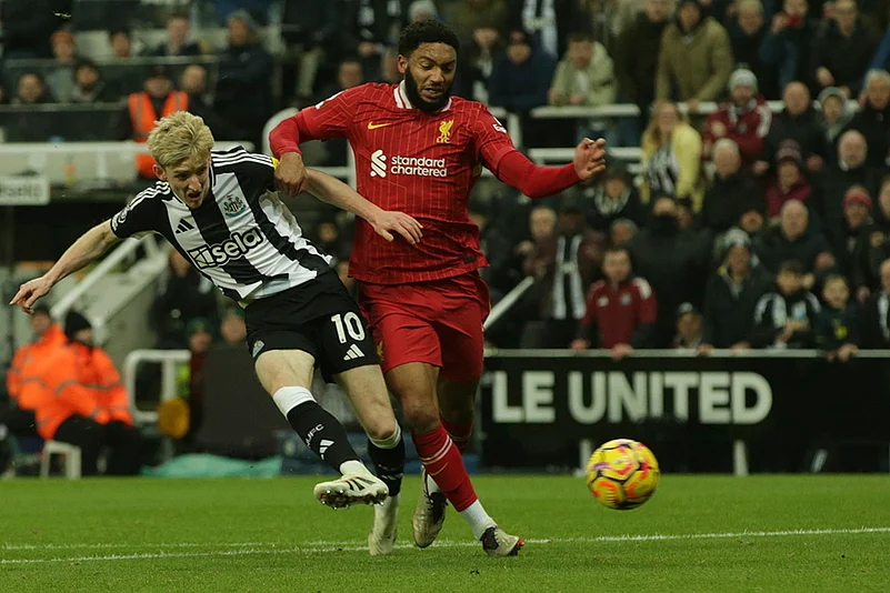 English Premier League soccer Newcastle vs Liverpool football gallery: Anthony Gordon