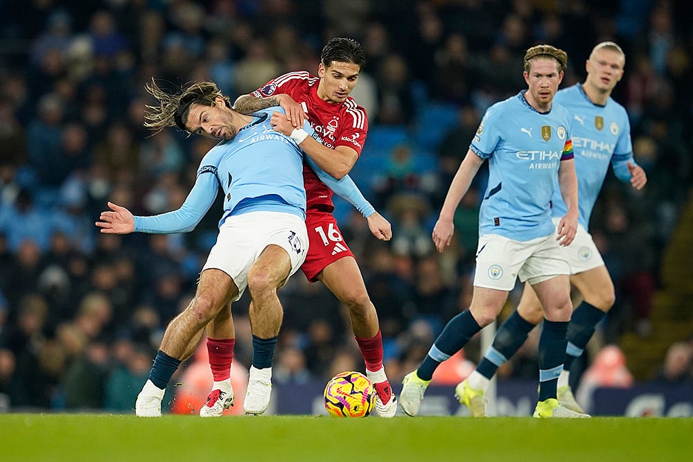 English Premier League soccer Manchester City vs Nottingham Forest football gallery: Erling Haaland