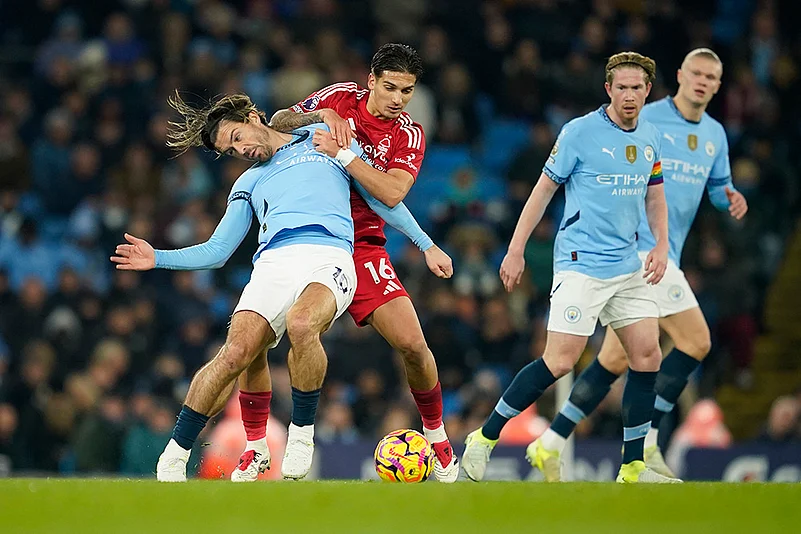English Premier League soccer Manchester City vs Nottingham Forest football gallery: Erling Haaland