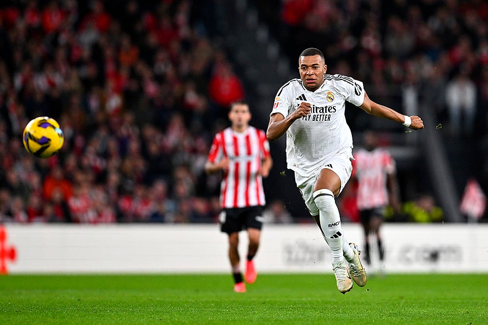 Spain Soccer La Liga Athletic Bilbao Vs Real Madrid football gallery: Kylian Mbappe