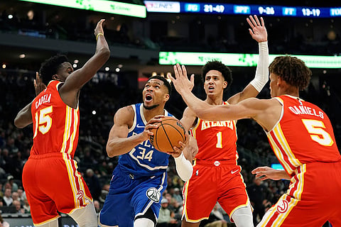 NBA Basketball: Atlanta Hawks vs Milwaukee Bucks