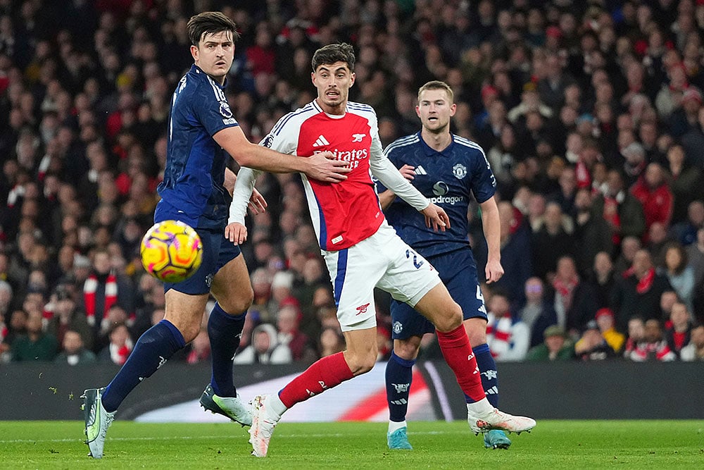 English Premier League soccer Arsenal and Manchester United football gallery: Harry Maguire