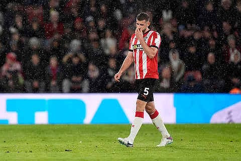 EPL 2024-25: Southampton's Jack Stephens leaves the pitch