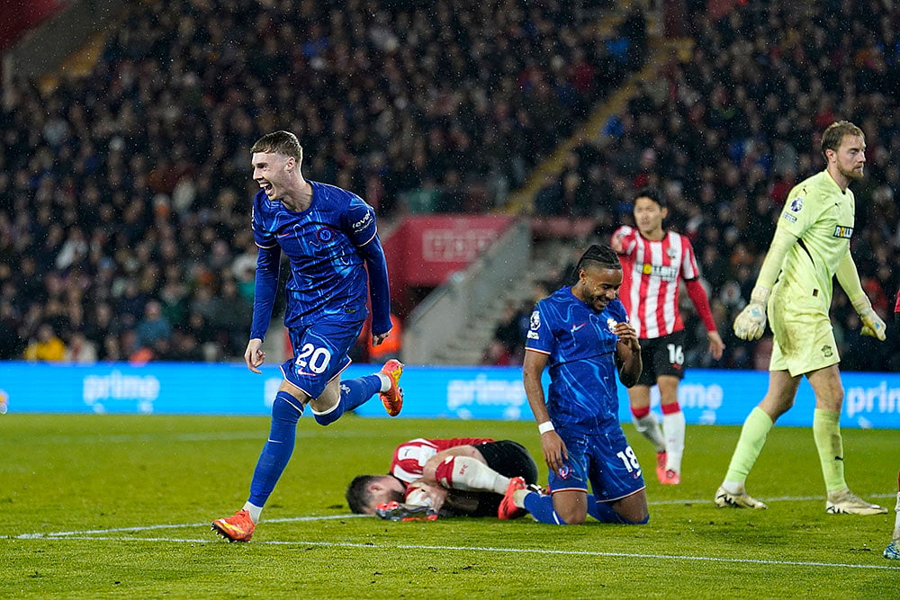 English Premier League soccer Southampton vs Chelsea football gallery: Cole Palmer