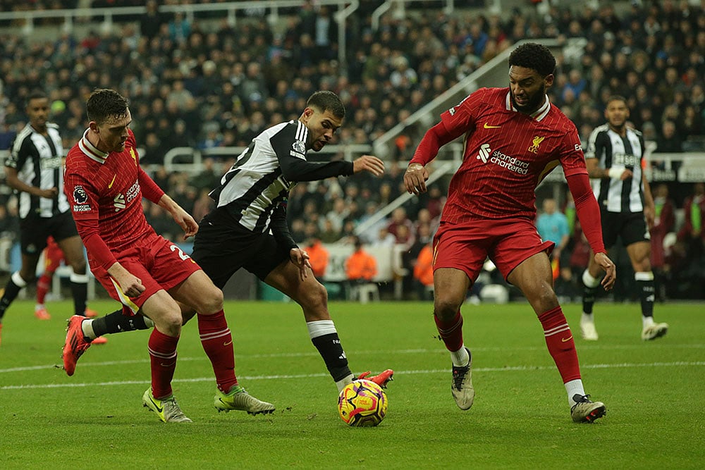 English Premier League soccer Newcastle vs Liverpool football gallery: Bruno Guimaraes