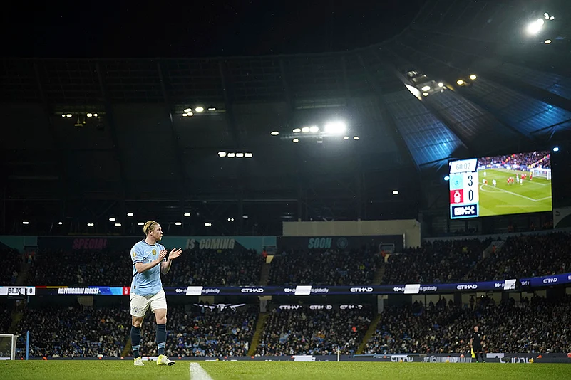 English Premier League soccer Manchester City vs Nottingham Forest football gallery: Kevin De Bruyne