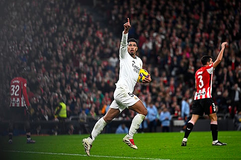 La Liga 2024-25: Madrid's Jude Bellingham celebrates after scoring his sides first goal