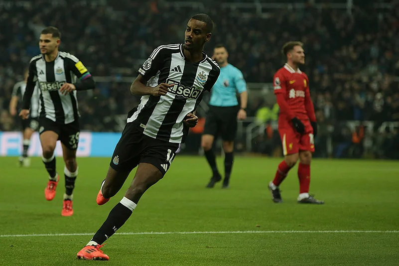 English Premier League soccer Newcastle vs Liverpool football gallery: Alexander Isak