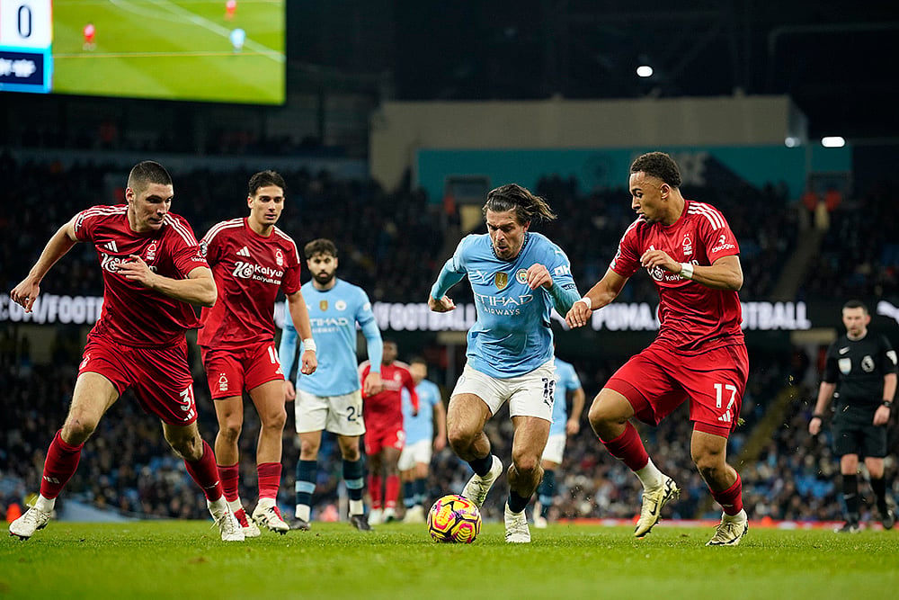 English Premier League soccer Manchester City vs Nottingham Forest football gallery:  Jack Grealish