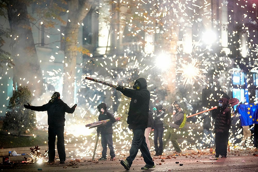 Georgia Politics Pro-EU protests in Tbilisi photo story: 