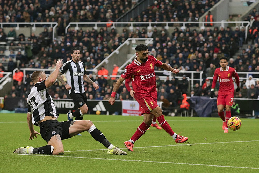 English Premier League soccer Newcastle vs Liverpool football gallery: Mohamed Salah