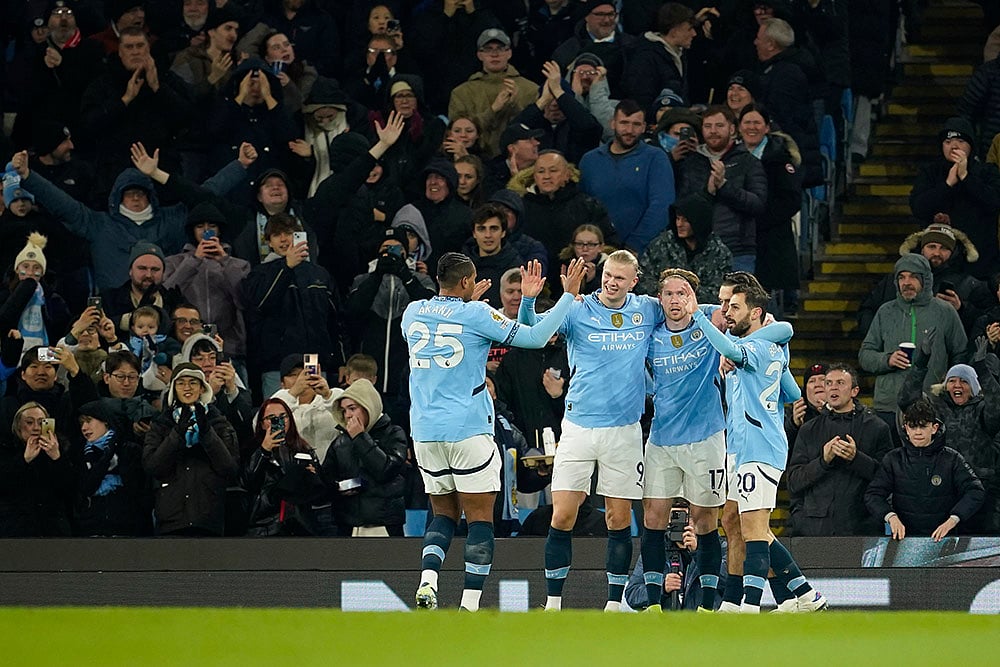 English Premier League soccer Manchester City vs Nottingham Forest football gallery: Bernardo Silva