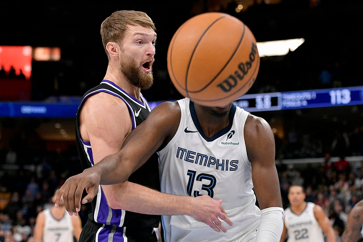 NBA 2024-25 Memphis Grizzlies vs Sacramento Kings Basketball game photos: Domantas Sabonis