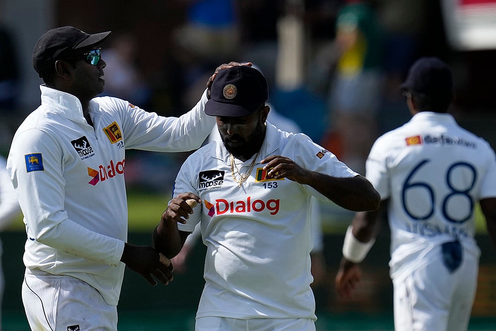 South Africa vs Sri Lanka 2nd test Cricket match Day 1 at St Georges Park: Asitha Fernando