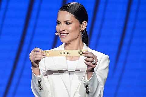 FIFA Club World Cup Draw: Adriana Lima displays Al Hilal 