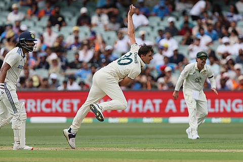 IND Vs AUS 2nd Test Day 1: Australia's captain Pat Cummins bowls a delivery 