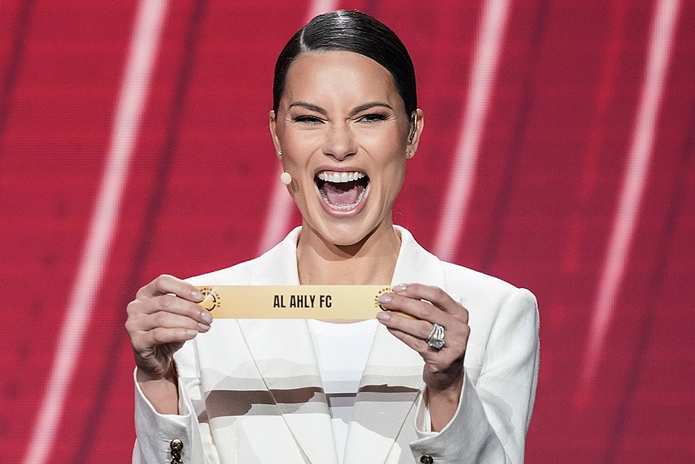 2025 FIFA Club World Cup soccer tournament Draw in Miami: Adriana Lima