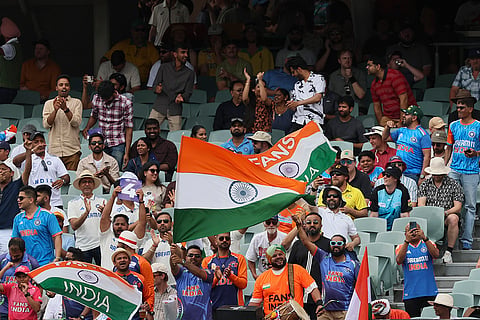 IND Vs AUS 2nd Test Day 1: Indian supporters cheer for their team 