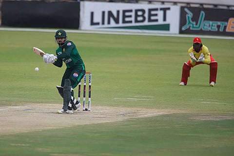 ZIM Vs PAK, 3rd T20I: Pakistan's Arafat Minhas at the wicket