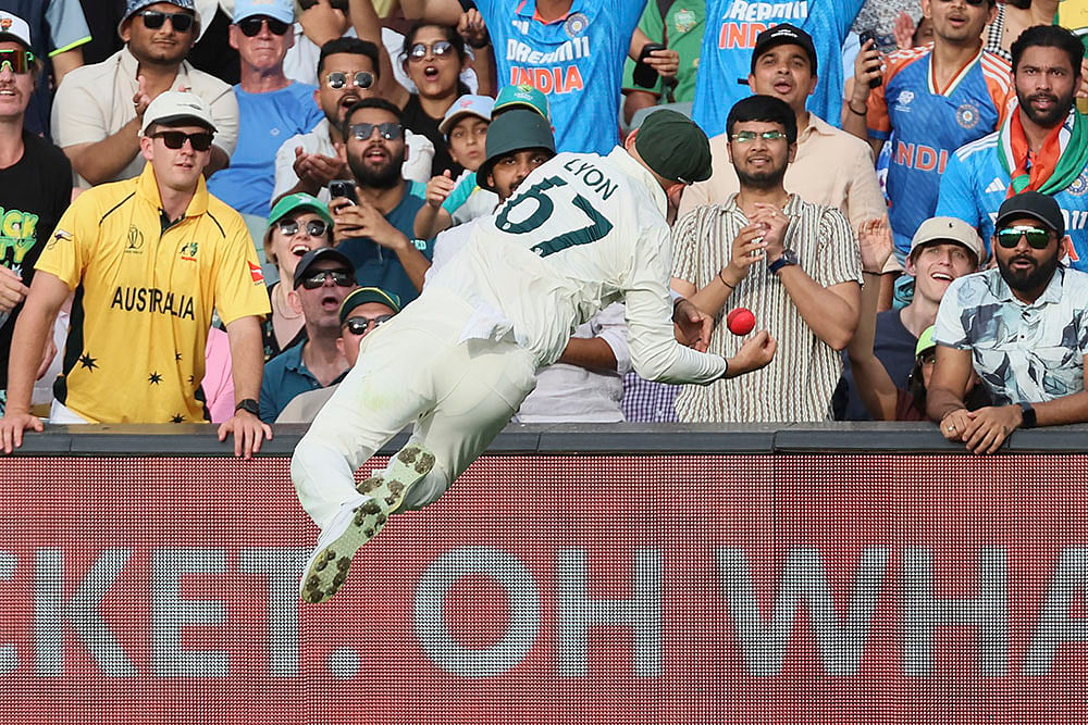 Border-Gavaskar Trophy India Vs Australia 2nd Test cricket match Day 1 photo: Nathan Lyon