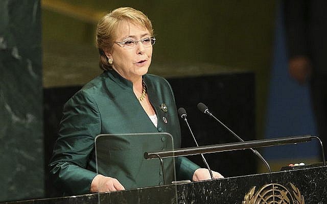 AP : Ex-Chile President Michelle Bachelet
