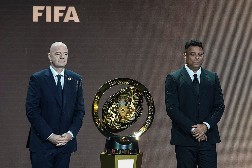 2025 FIFA Club World Cup soccer tournament Draw in Miami: Gianni Infantino